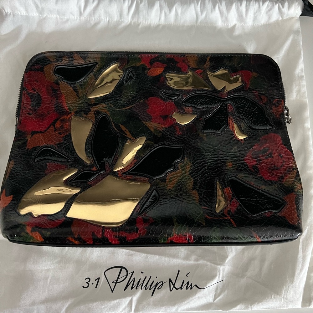 3.1 Phillip Lim 31 Minute Pouch Clutch Black/Gold